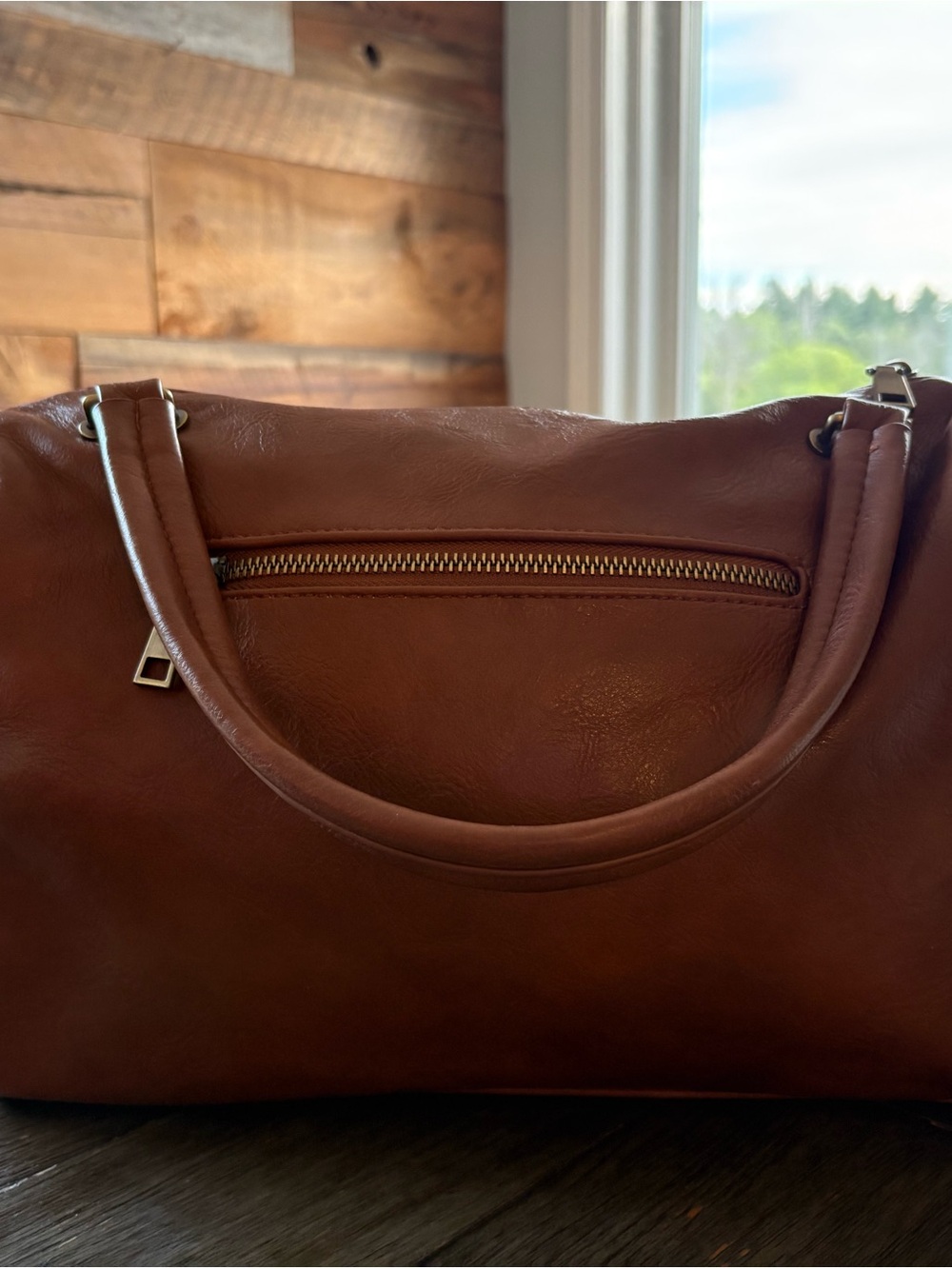 Antik Kraft Chestnut Brown Leather Shoulder Bag - Picture 2 of 10